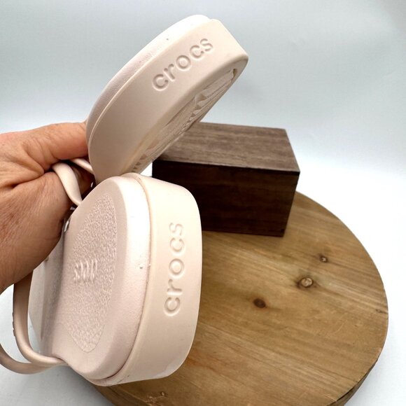 Crocs Women's Miami Toe Loop Sandal size 11 cream sandals as seen on Tik Tok - Picture 4 of 9